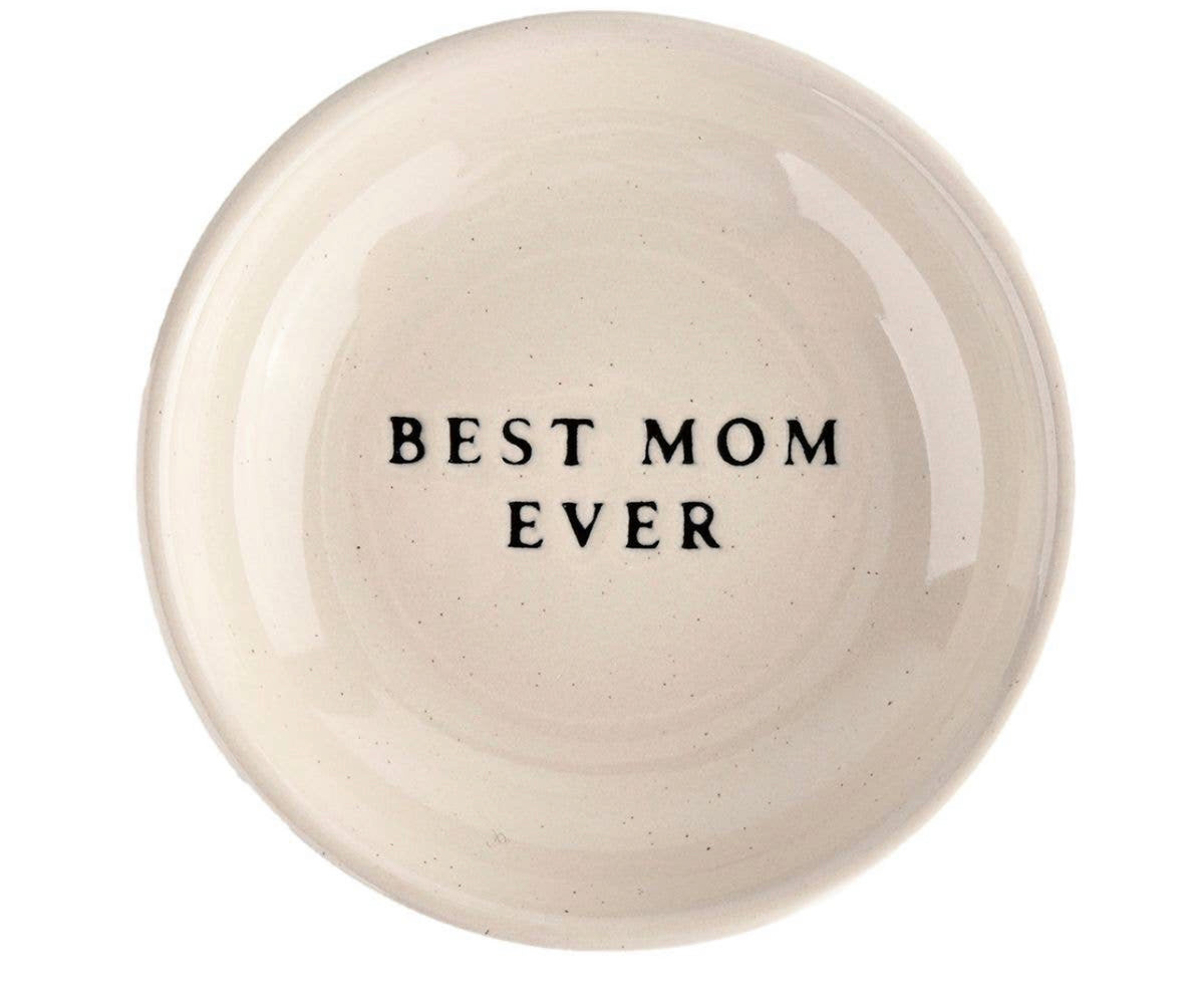 Best Mom Stoneware Jewelry Dish