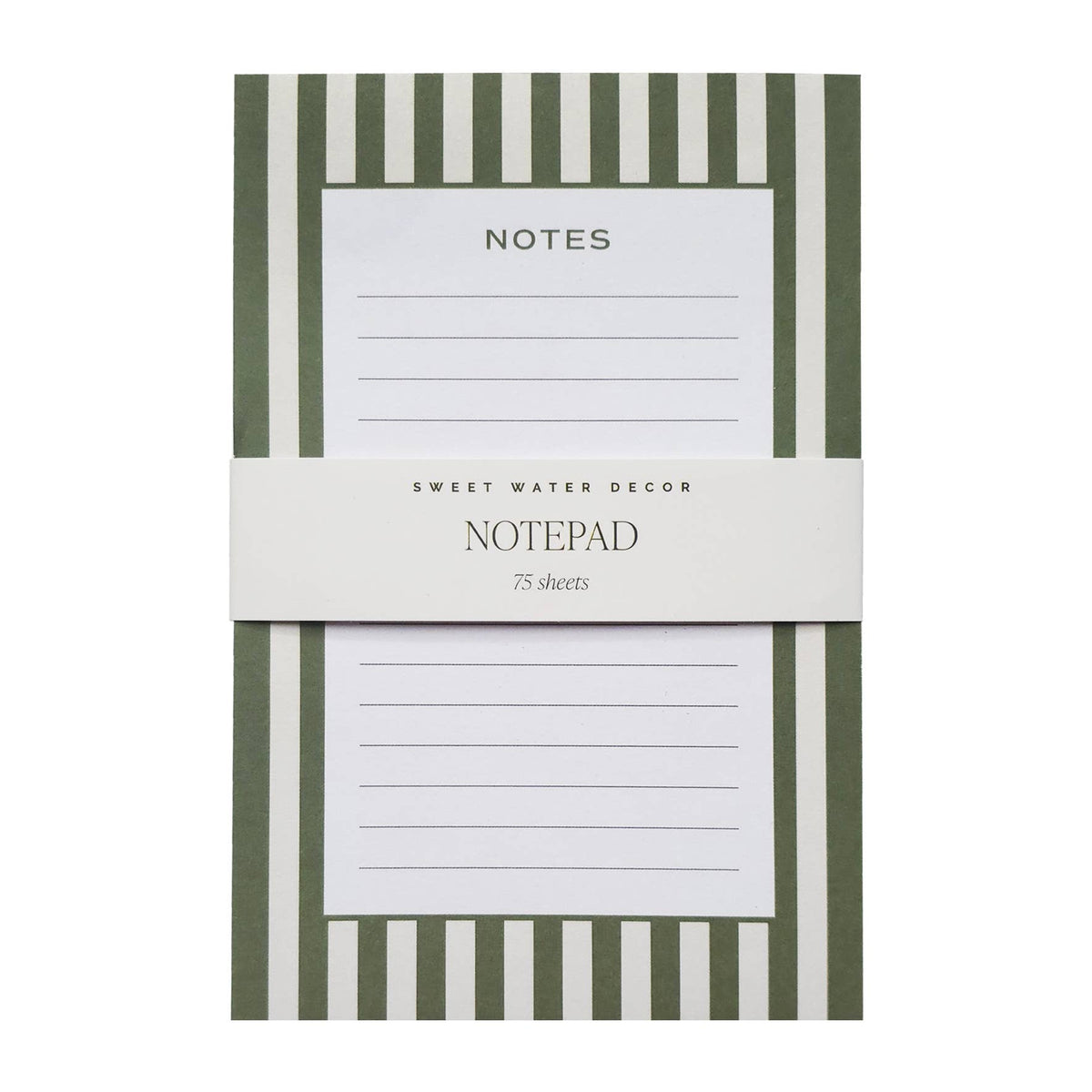 Striped Notepad - Stationery & Office Accessories