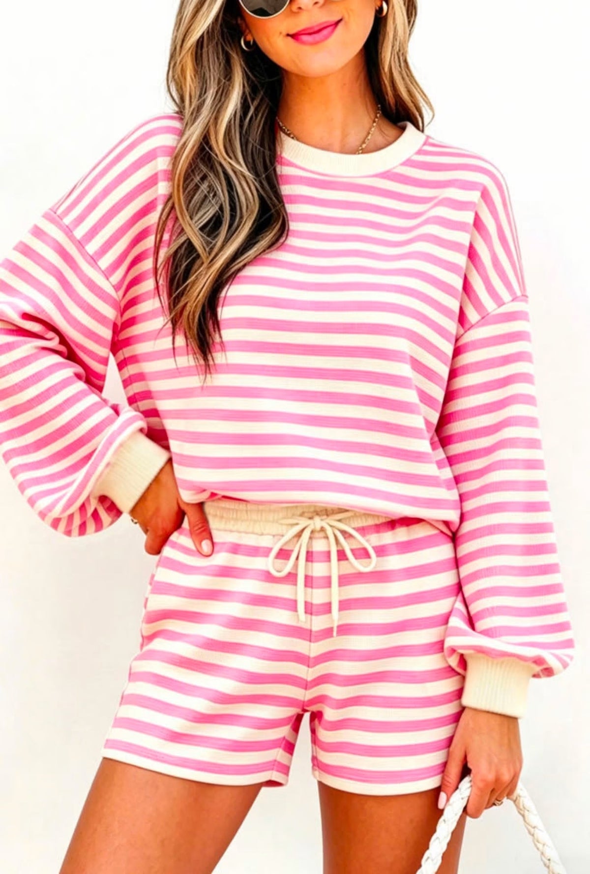 Striped Two Piece Set