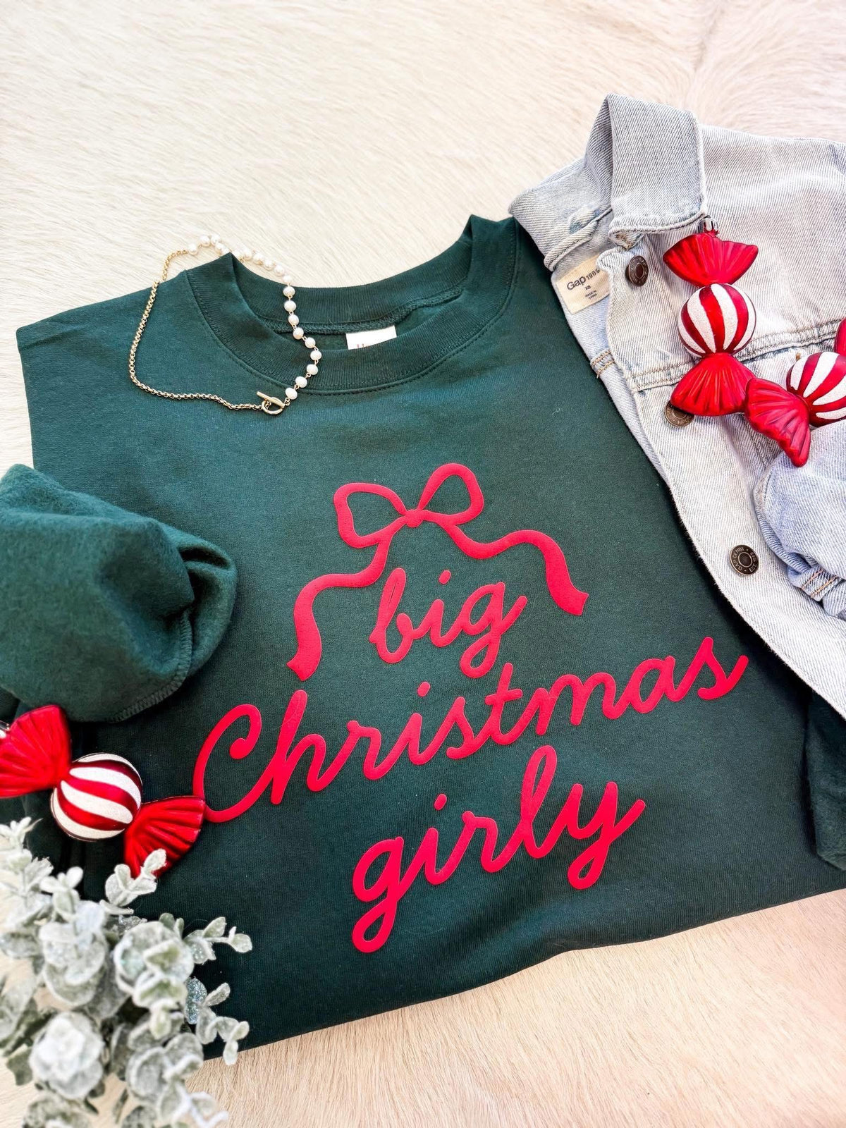Big Christmas Girly Sweatshirt