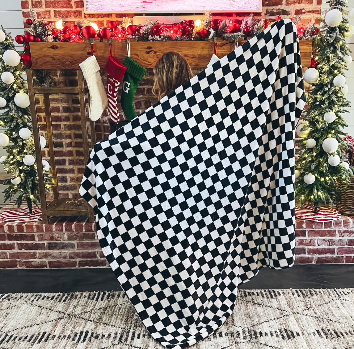 Checkered Fleece Blankets