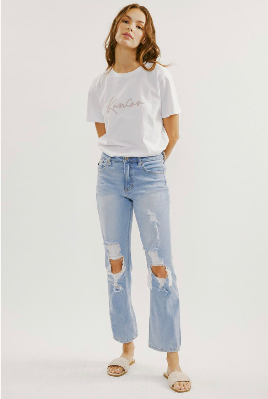 Jen Slim Straight Jeans